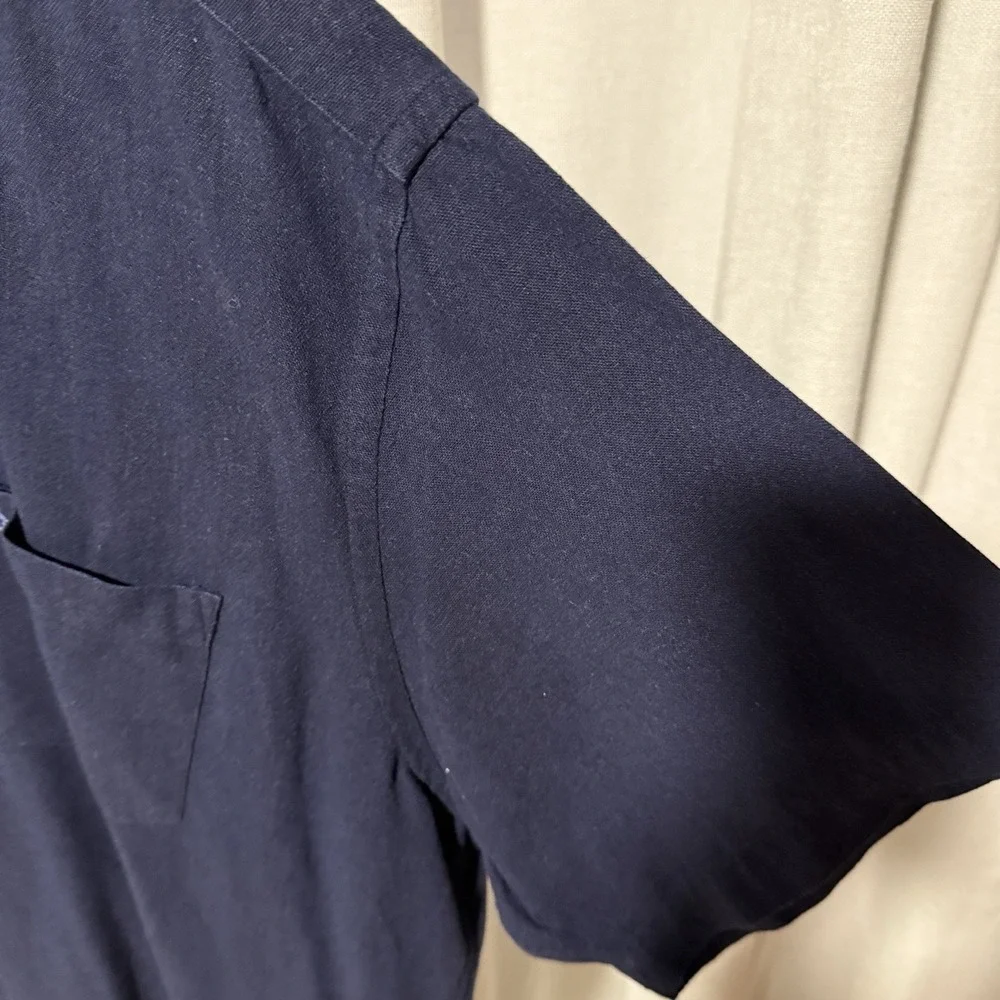 Tailorbyrd Men's Blue Button Up Short Sleeve XL - Picture 5 of 7